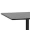 Flash Furniture Mellie 31.5'' Black Square Metal Indoor-Outdoor Table with Base TLH-053-3-BK-GG - alternate 5